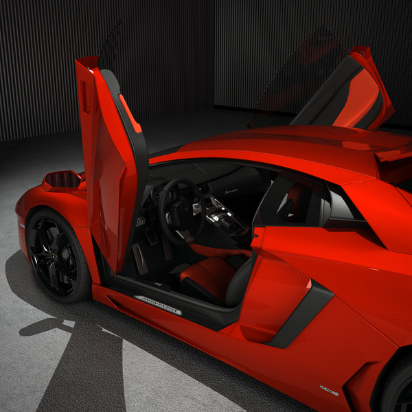 lamborghini aventador lp700-4 3d model - Lamborghini Aventador LP700-4... by SamJigga