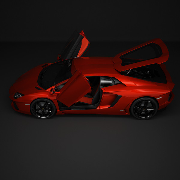 lamborghini aventador lp700-4 3d model - Lamborghini Aventador LP700-4... by SamJigga