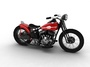 3d harley-davidson wla bobber 1945 model