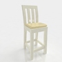 3d model bar stool leather