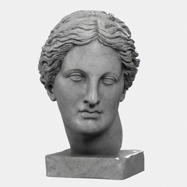 3d model head sculpture aphrodite - Aphrodite Head Sculpture... by clay master