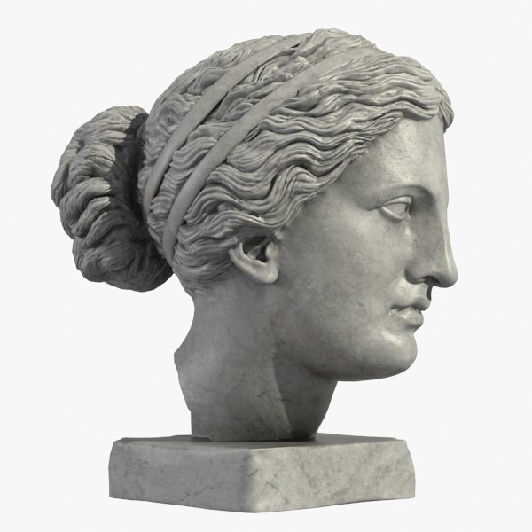 3d model head sculpture aphrodite - Aphrodite Head Sculpture... by clay master