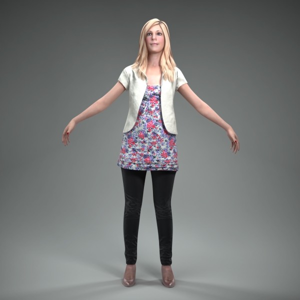 3dsmax axyz body rigged - CWom0011-M4-CS... by axyzdesign