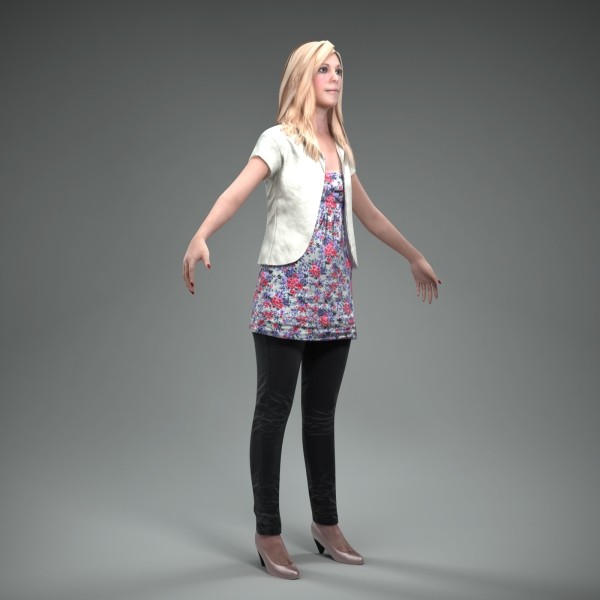 3dsmax axyz body rigged - CWom0011-M4-CS... by axyzdesign