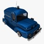 3d model cartoon police car vehicle