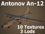 3d antonov an-12 freighter model