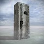 3d model ruined building destroyed