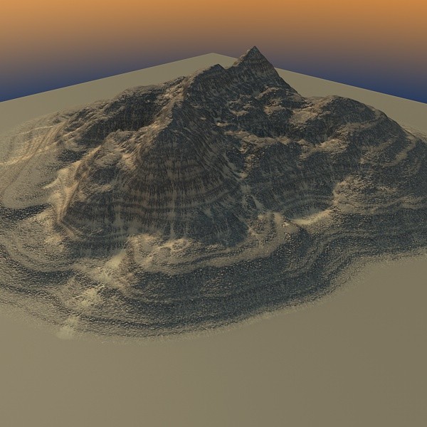 3ds max mountain maps terrain - MountainBLL-1... by ERLHN
