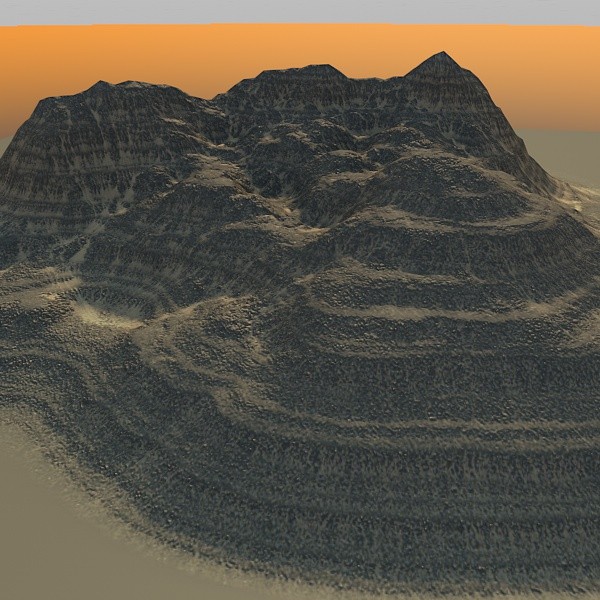 3ds max mountain maps terrain - MountainBLL-1... by ERLHN