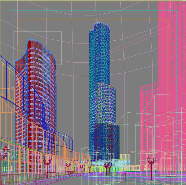 cityscape 3d model - City Big Cityscape High...001... by Mostusk