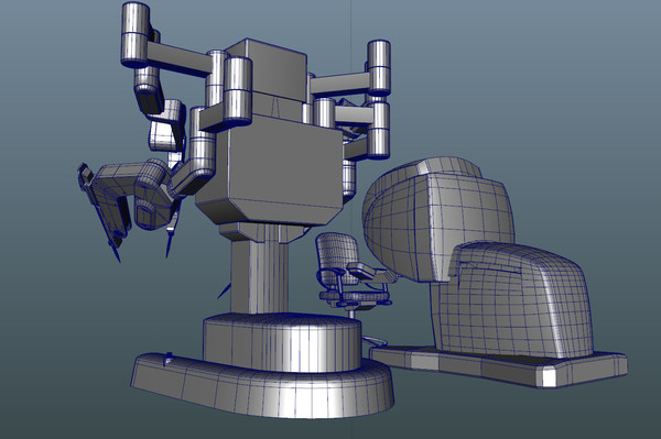 3d da vinci surgical robot - Da Vinci Surgical Robot... by damaggio