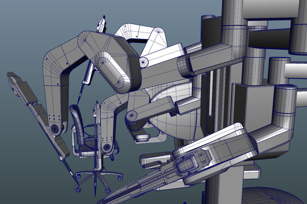 3d da vinci surgical robot - Da Vinci Surgical Robot... by damaggio