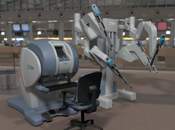 3d da vinci surgical robot - Da Vinci Surgical Robot... by damaggio