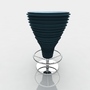 3d bar stool leather model