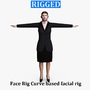3d model casual female face