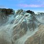 snowy mountain snow rock landscape 3d model