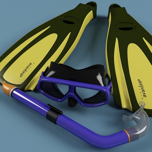 max diving set scuba - Diving Collection... by 3d_molier