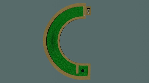 mini golf hole c ma - Mini Golf Alphabet C Hole... by razorsharpgames