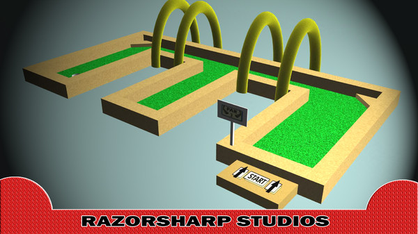 mini golf hole e 3d ma - Mini Golf Alphabet E Hole... by razorsharpgames