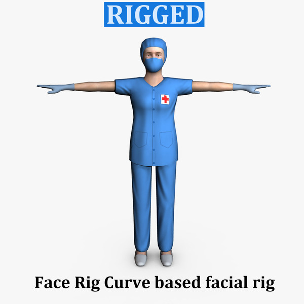 surgeon female 01 3d model - Surgeon Female 01... by ignisfatuus