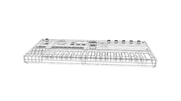 synthesizer korg microkorg 3d model - MicroKorg... by Teutch