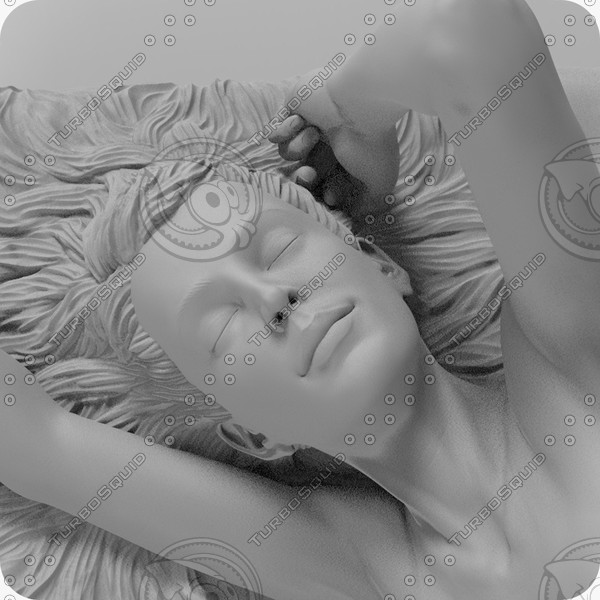 sculpture girl morning c4d - Sculpture Girl in the Morning... by CG ARTStudio