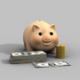 3d model piggy bank