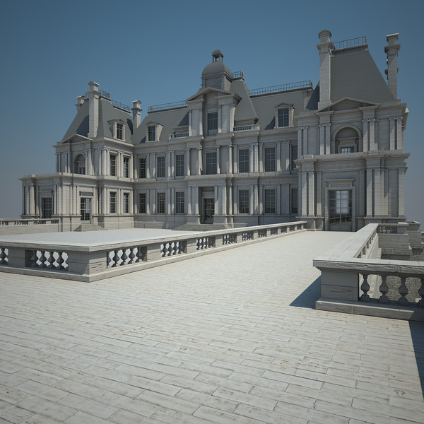 3d french chateau model - French Chateau... by Van der Dal