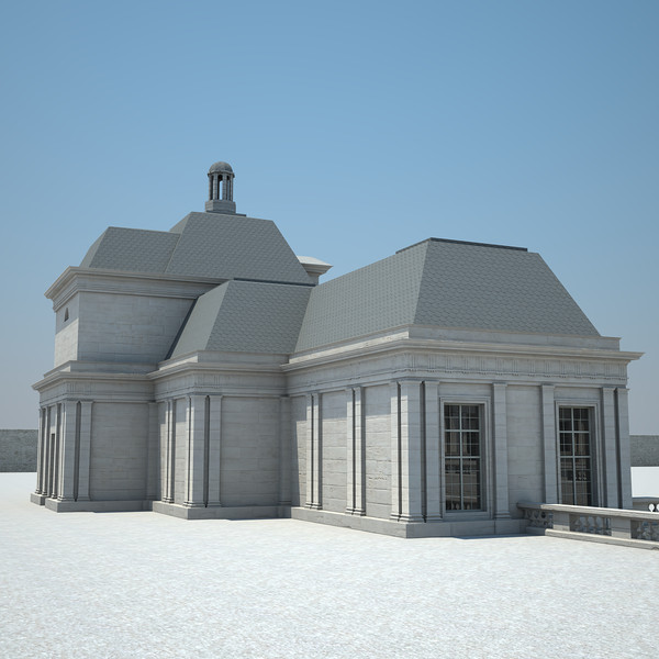 3d french chateau model - French Chateau... by Van der Dal