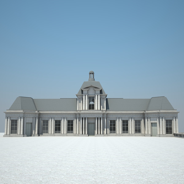 3d french chateau model - French Chateau... by Van der Dal