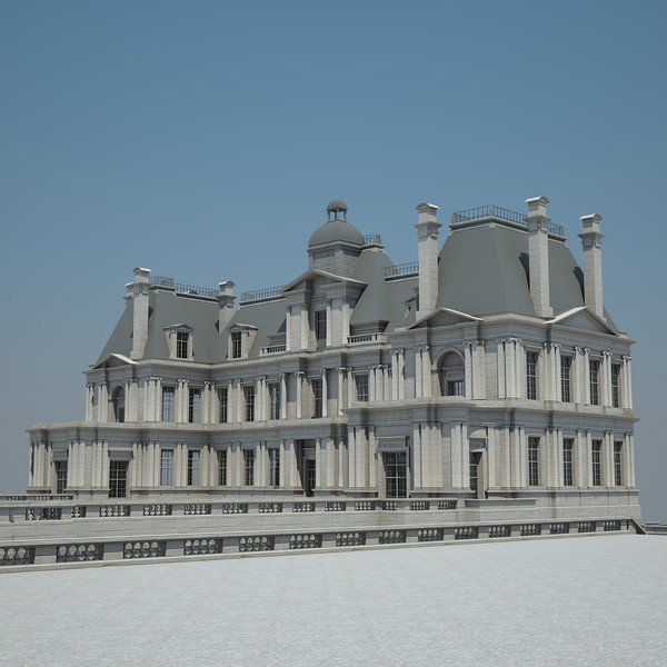 3d french chateau model - French Chateau... by Van der Dal