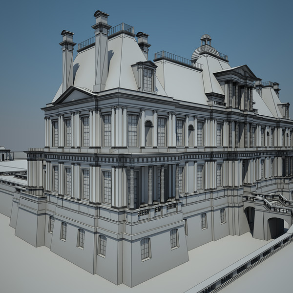 3d french chateau model - French Chateau... by Van der Dal