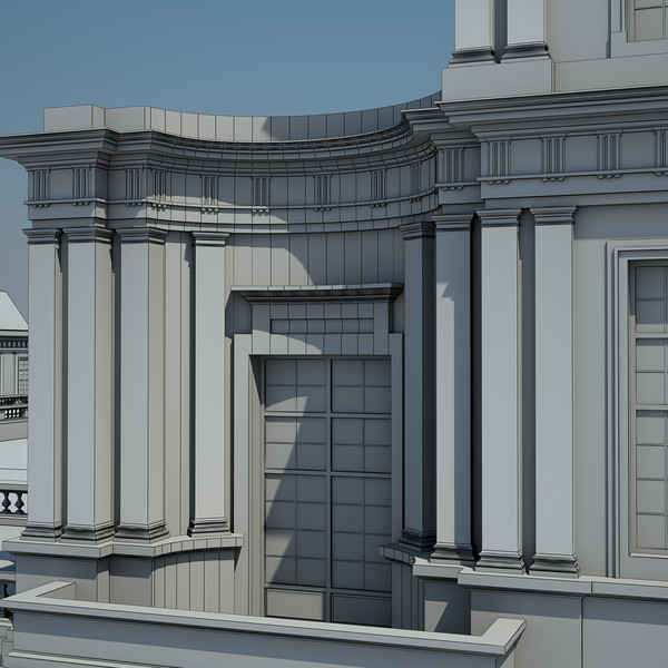 3d french chateau model - French Chateau... by Van der Dal