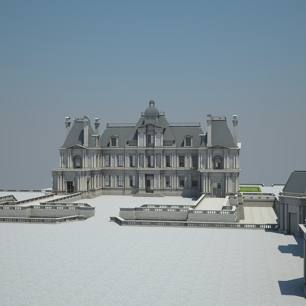 3d french chateau model - French Chateau... by Van der Dal