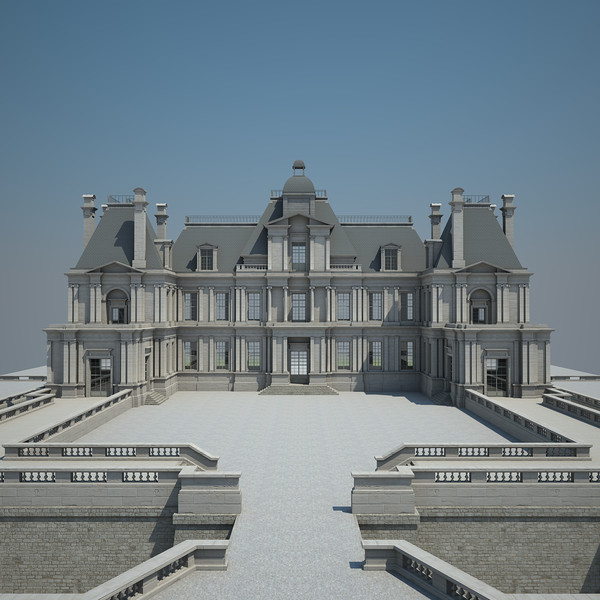 3d french chateau model - French Chateau... by Van der Dal