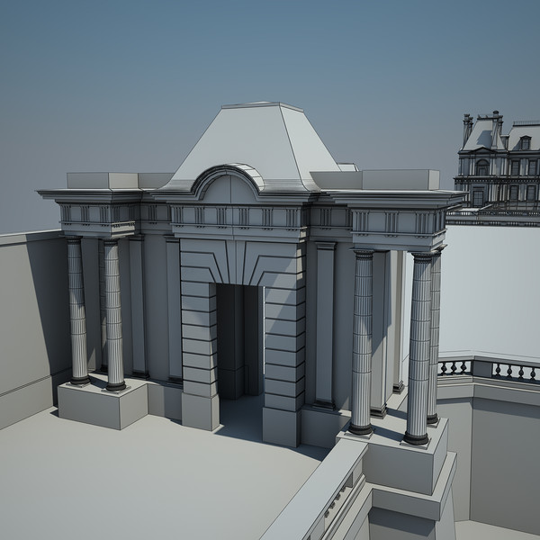 3d french chateau model - French Chateau... by Van der Dal