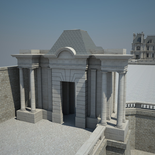 3d french chateau model - French Chateau... by Van der Dal