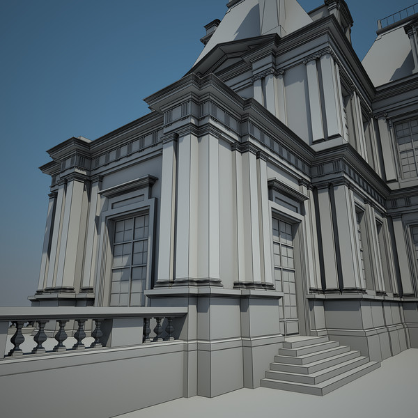3d french chateau model - French Chateau... by Van der Dal