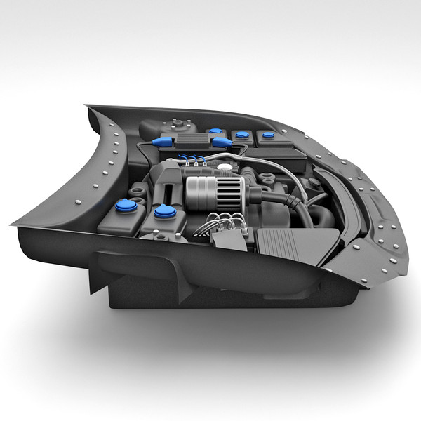 3ds subaru car engine - Subaru Car Engine... by 3d_molier