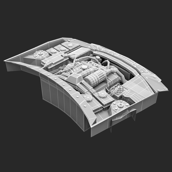 3ds subaru car engine - Subaru Car Engine... by 3d_molier
