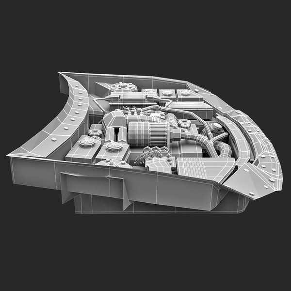 3ds subaru car engine - Subaru Car Engine... by 3d_molier