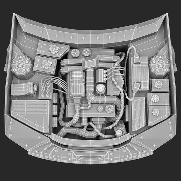 3ds subaru car engine - Subaru Car Engine... by 3d_molier