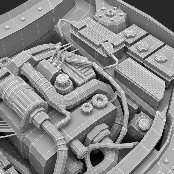 3ds subaru car engine - Subaru Car Engine... by 3d_molier