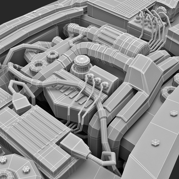 3ds subaru car engine - Subaru Car Engine... by 3d_molier