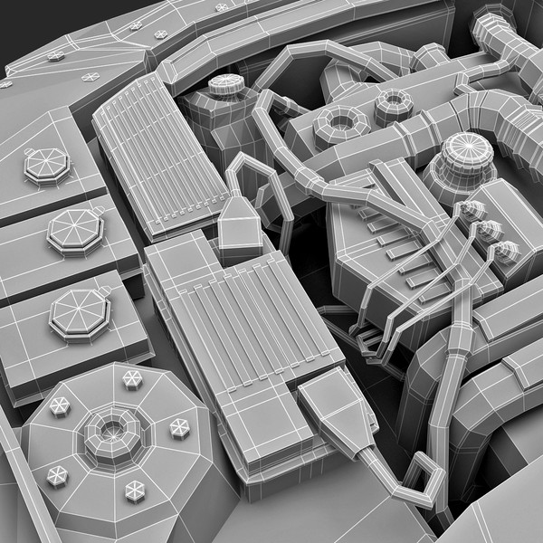 3ds subaru car engine - Subaru Car Engine... by 3d_molier