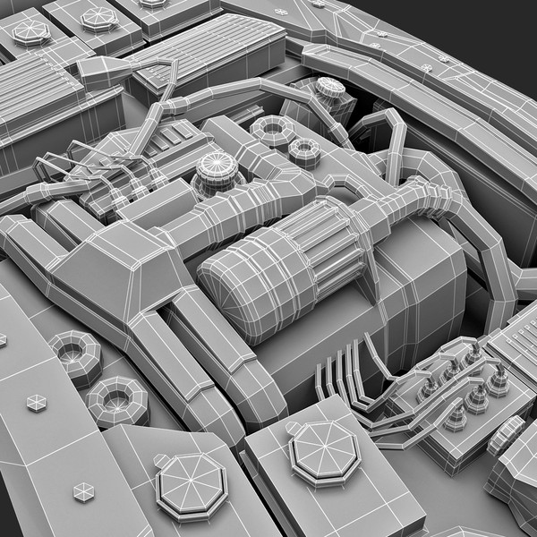 3ds subaru car engine - Subaru Car Engine... by 3d_molier