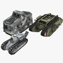 world war tank treads 3d model