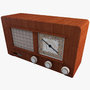 retro radio 3d model