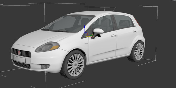 fiat punto car 3d model - Fiat Punto... by Krummenauer