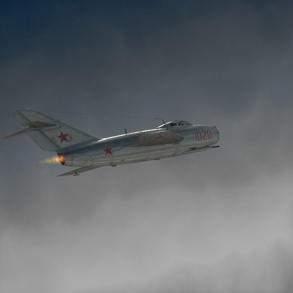 3d mig-15 cockpit pilot model - MiG-15... by luki82